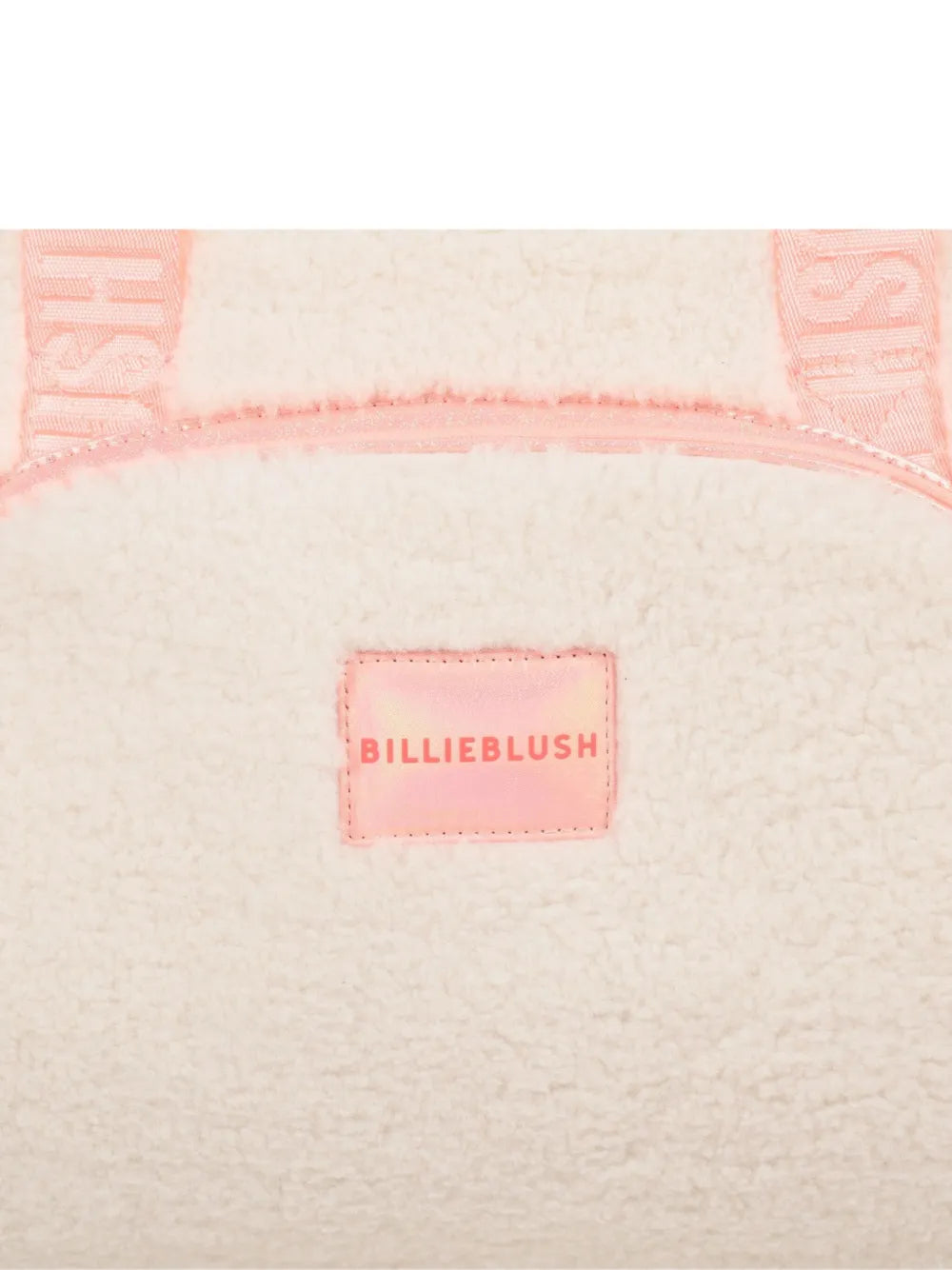 Billieblushfaux-shearling changing bag