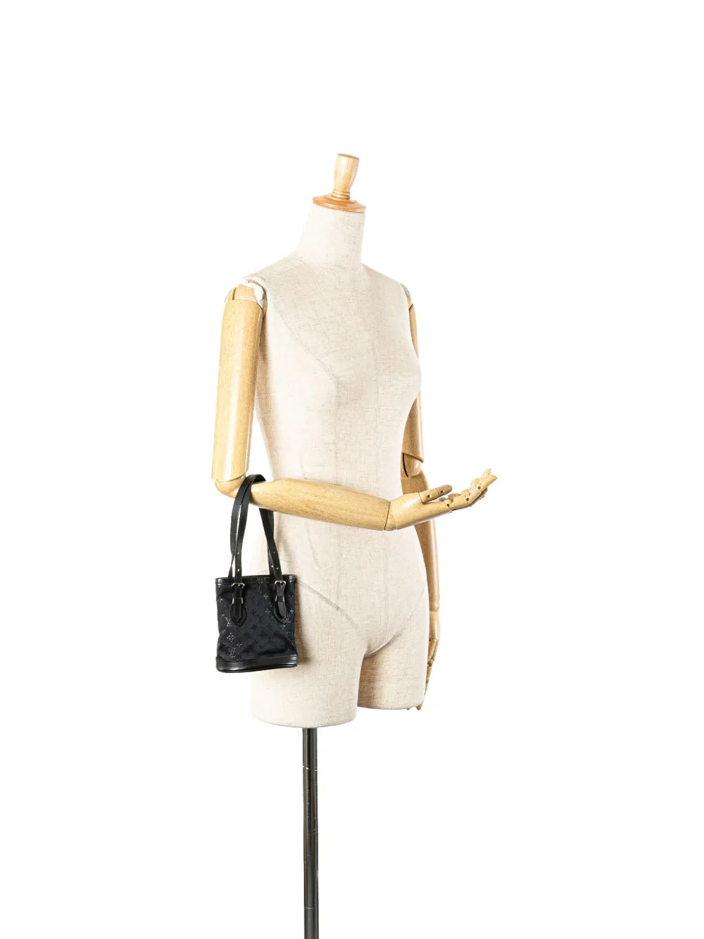 Pre-OwnedLouis Vuitton Pre-Owned2001 Monogram Mini Satin bucket bag
