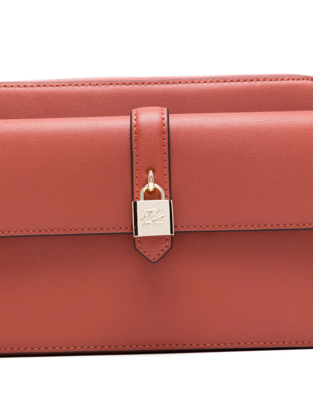 Karl LagerfeldK/Autograph padlock flap cross body bag