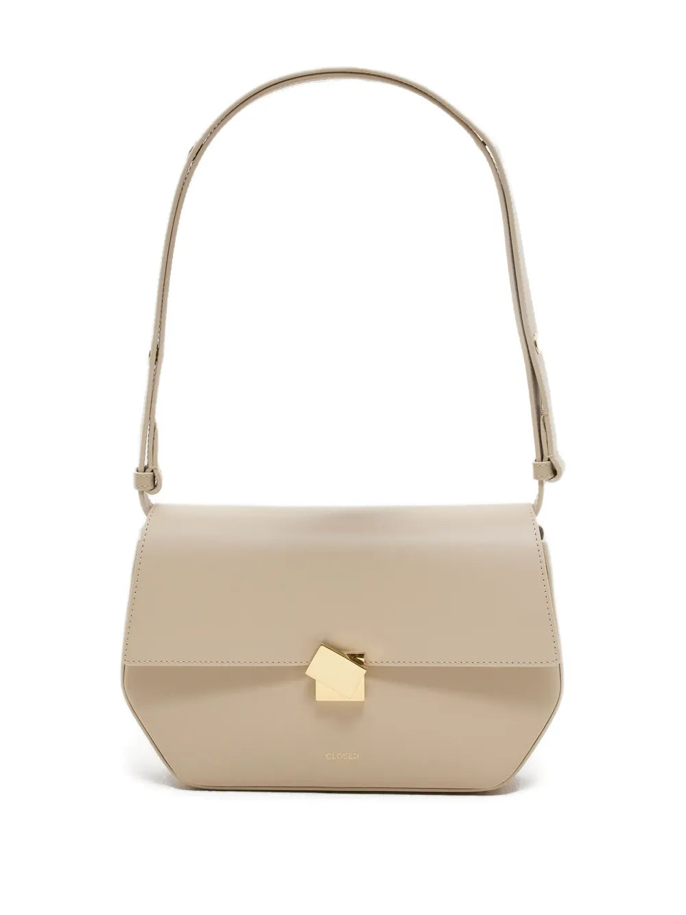 Closedleather shoulder bag
