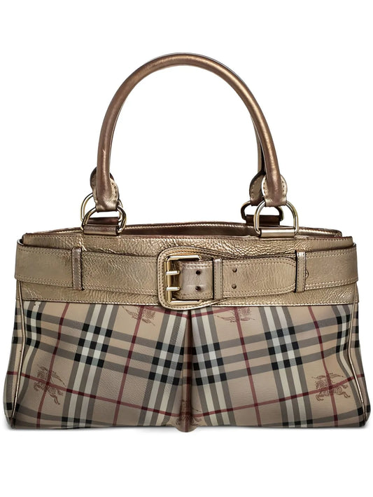 Pre-OwnedBurberry Pre-OwnedHaymarket Check tote bag