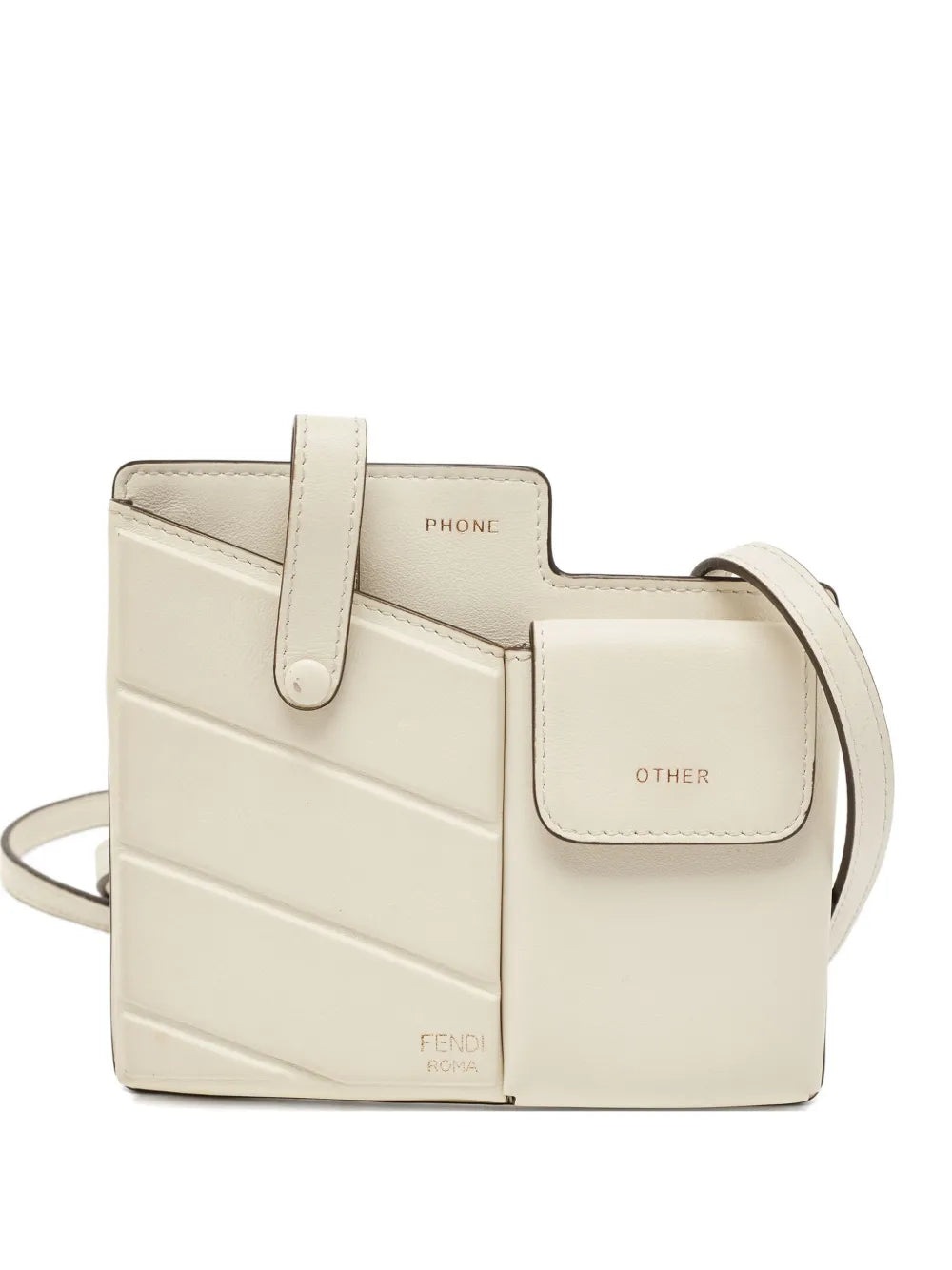 Pre-OwnedFendi Pre-Ownedmini Century leather crossbody bag
