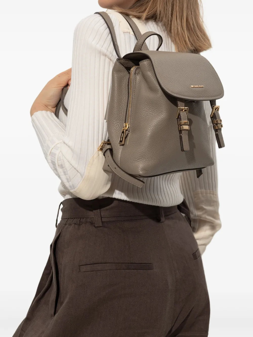Michael Michael Korsgrained-leather backpack