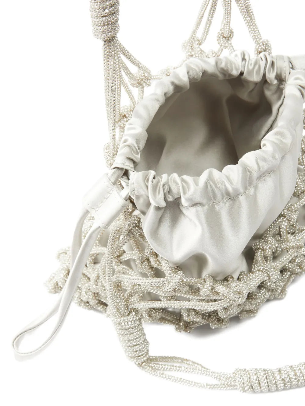 PINKOWoven Mesh bucket bag
