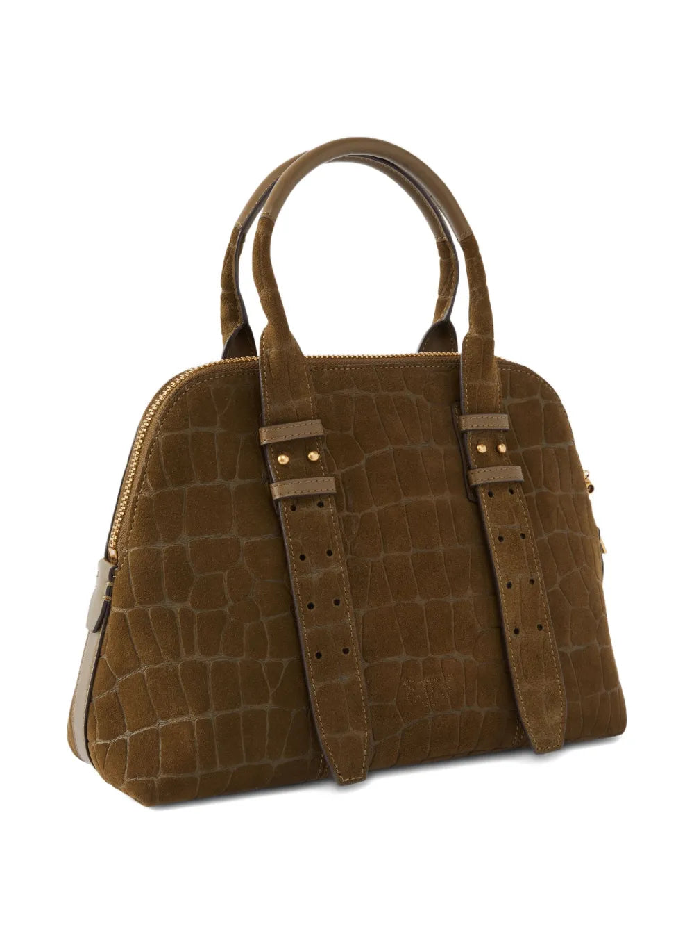 PINKOcrocodile-effect shoulder bag
