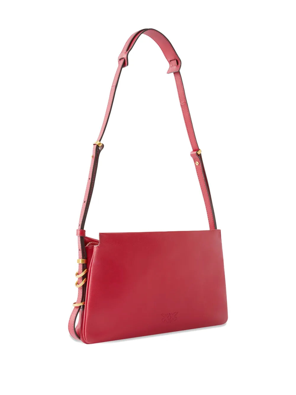 PINKOLove Birds-plaque leather cross body bag