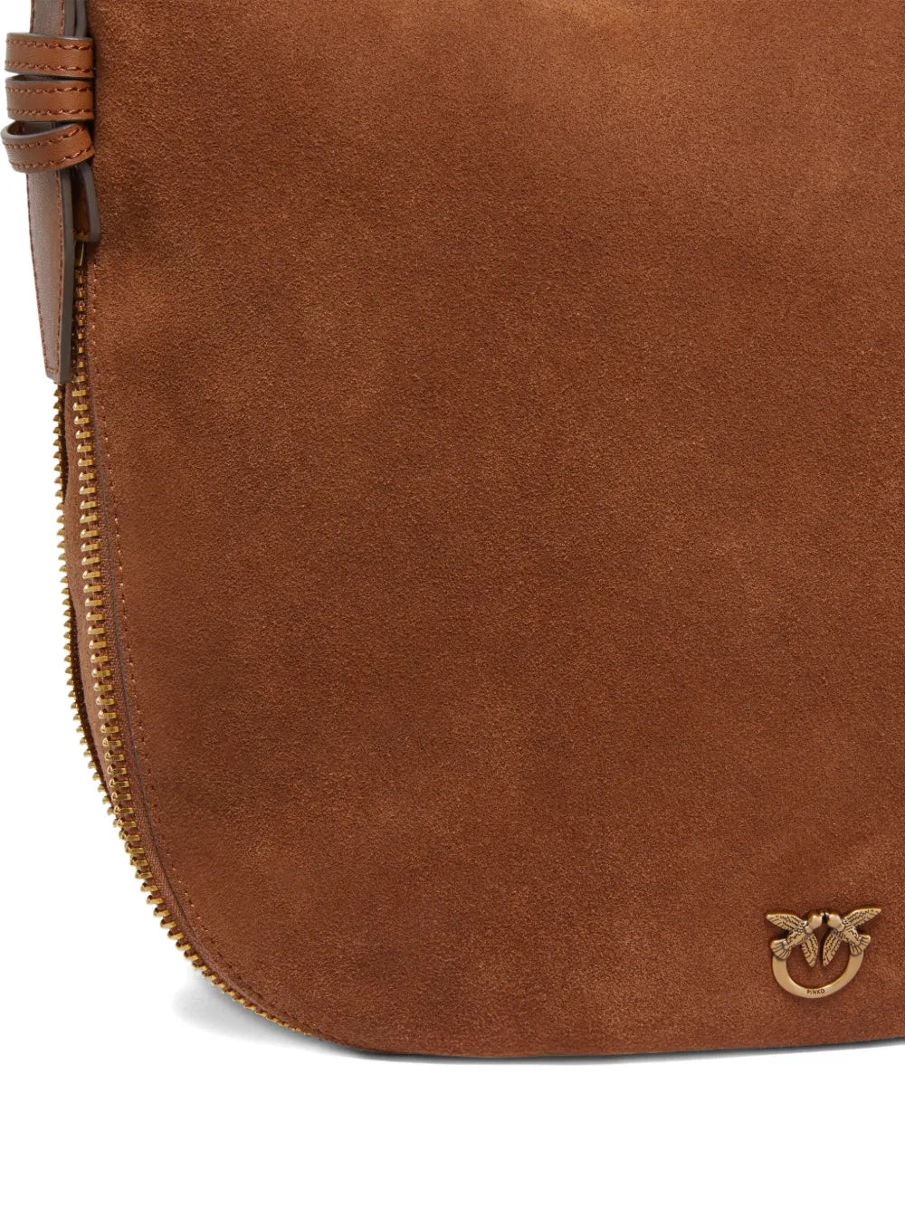 PINKOsuede zip-fastening shoulder bag