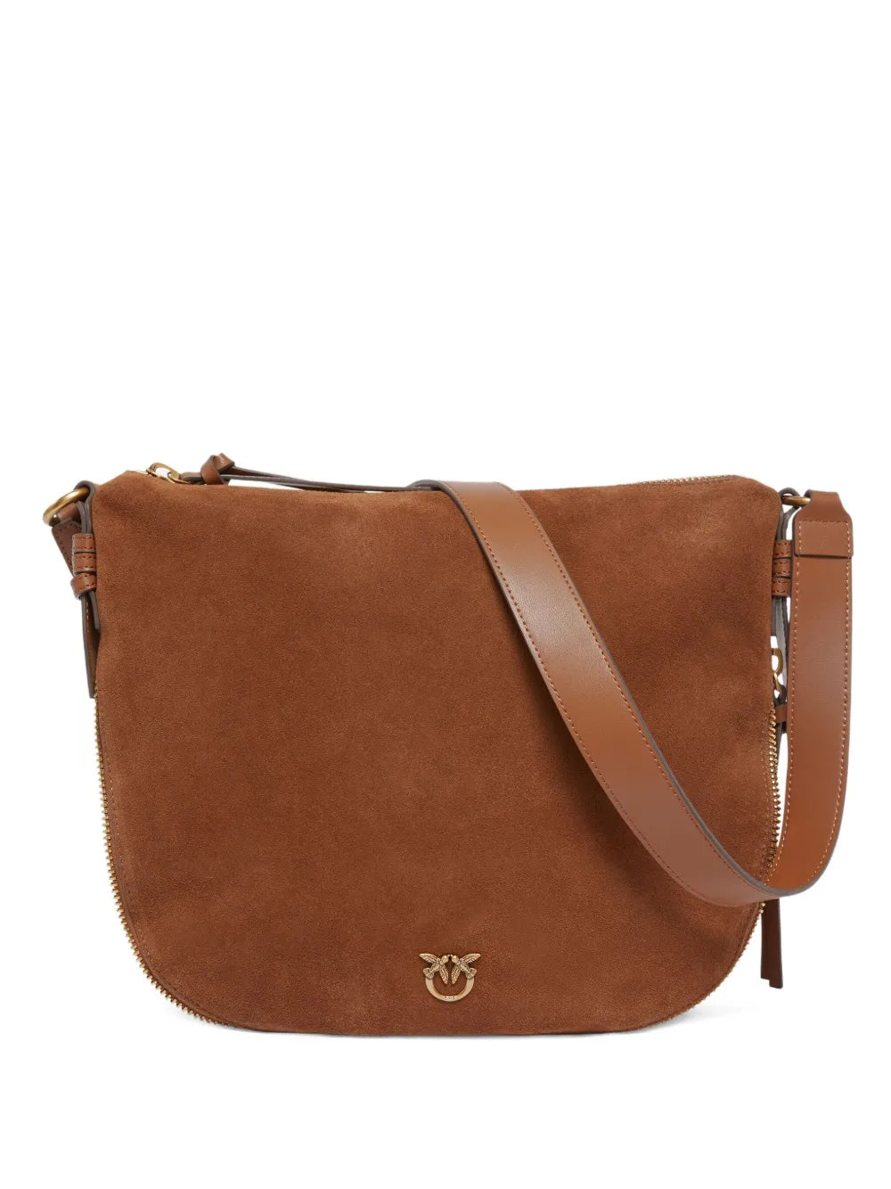 PINKOsuede zip-fastening shoulder bag