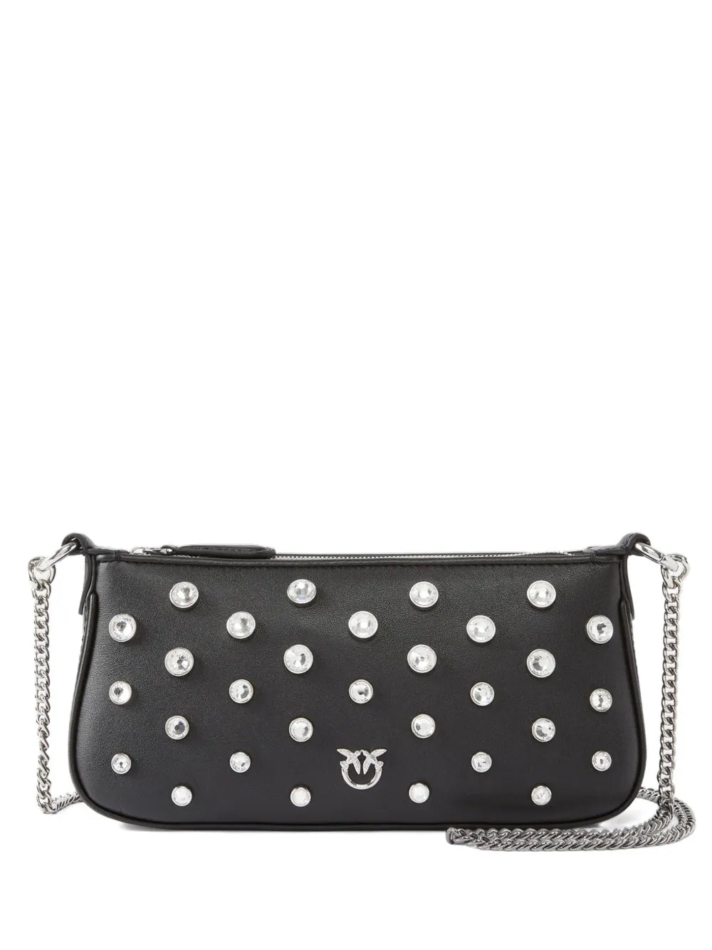 PINKOcrystal-embellished chain cross body bag