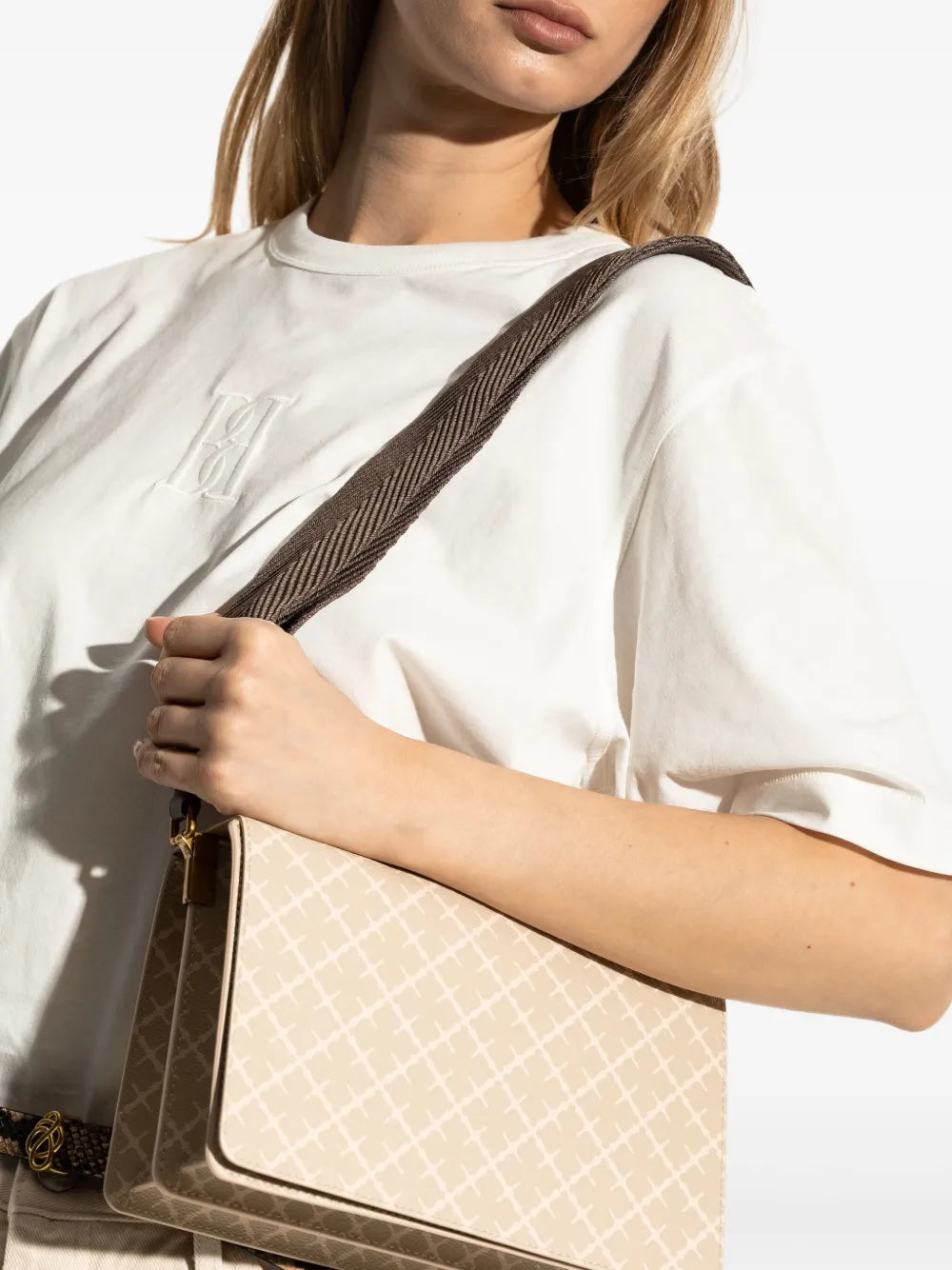 By Malene BirgerLoenna monogrammed shoulder bag