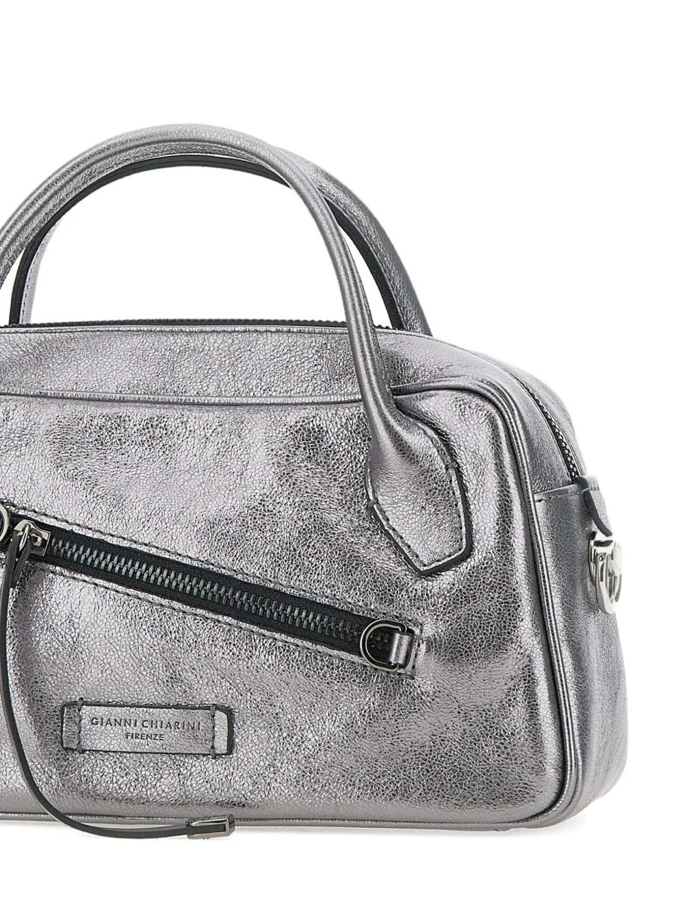 GIANNI CHIARINImetallic zip-detail tote bag