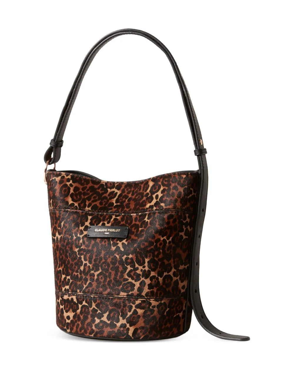 Claudie Pierlotleopard-print calfskin bucket bag