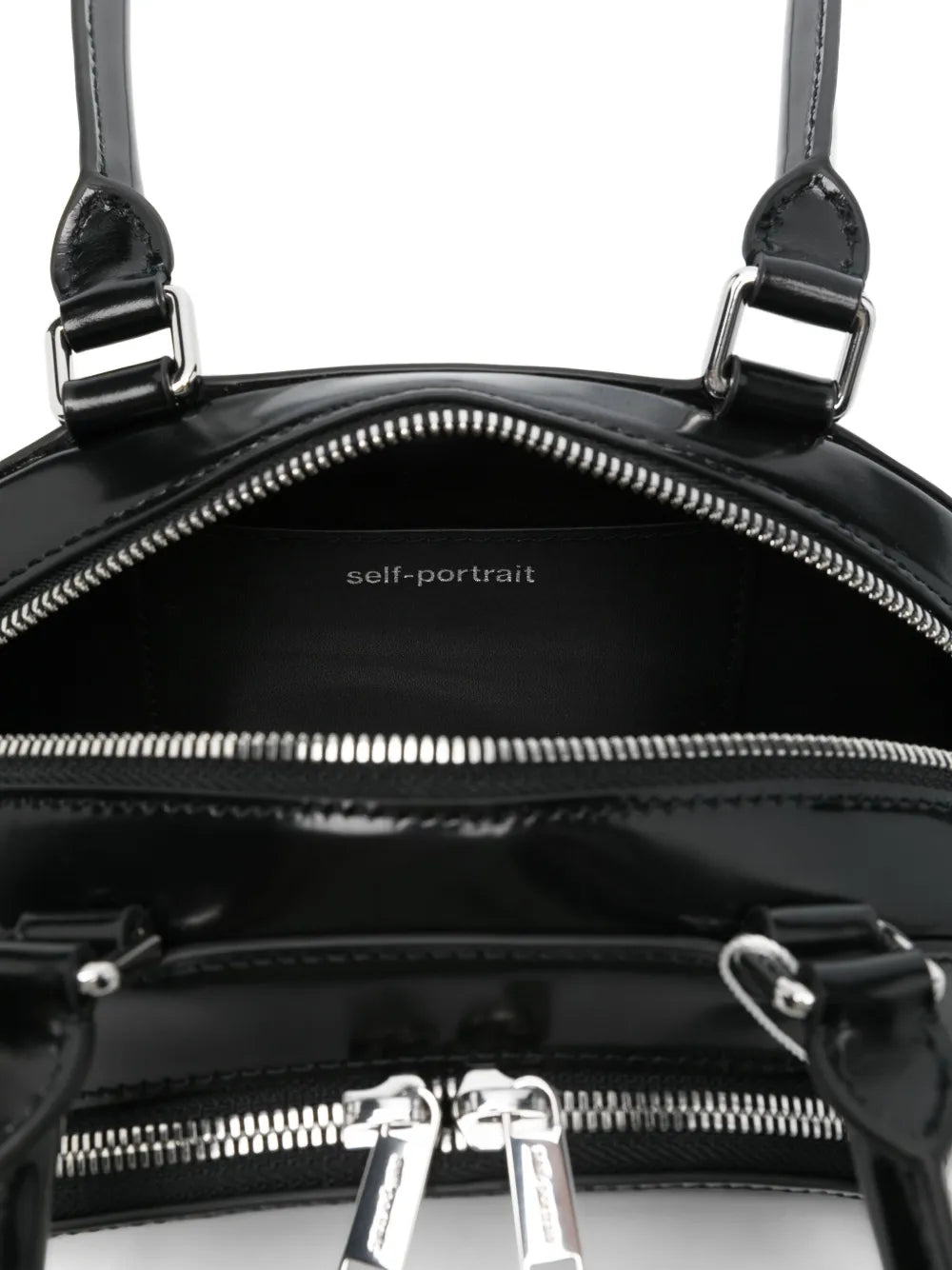 Self-PortraitCurved Charm shoulder bag
