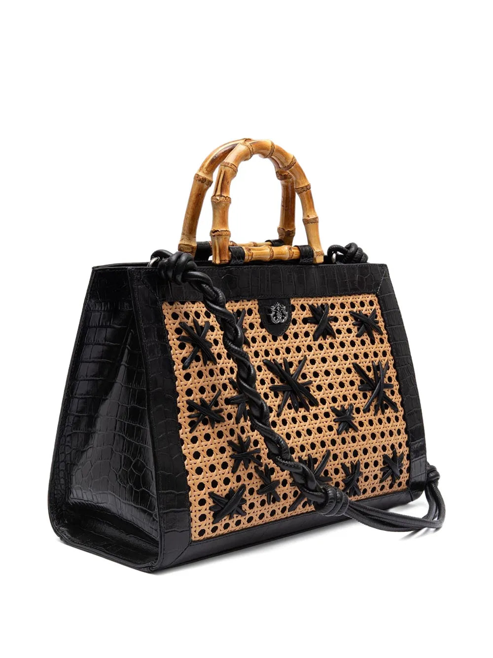 IslaDiana bamboo-handle tote bag