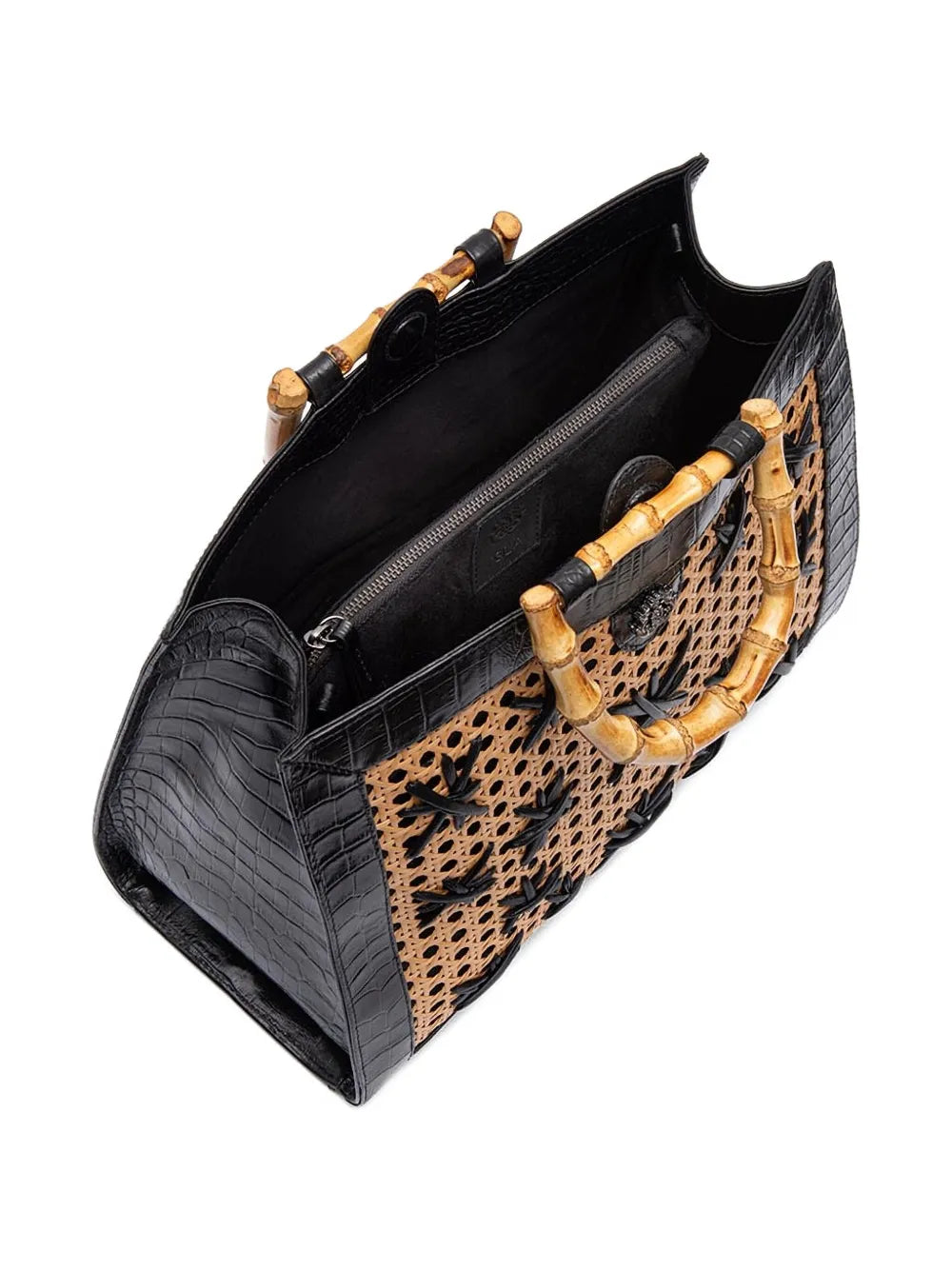 IslaDiana bamboo-handle tote bag