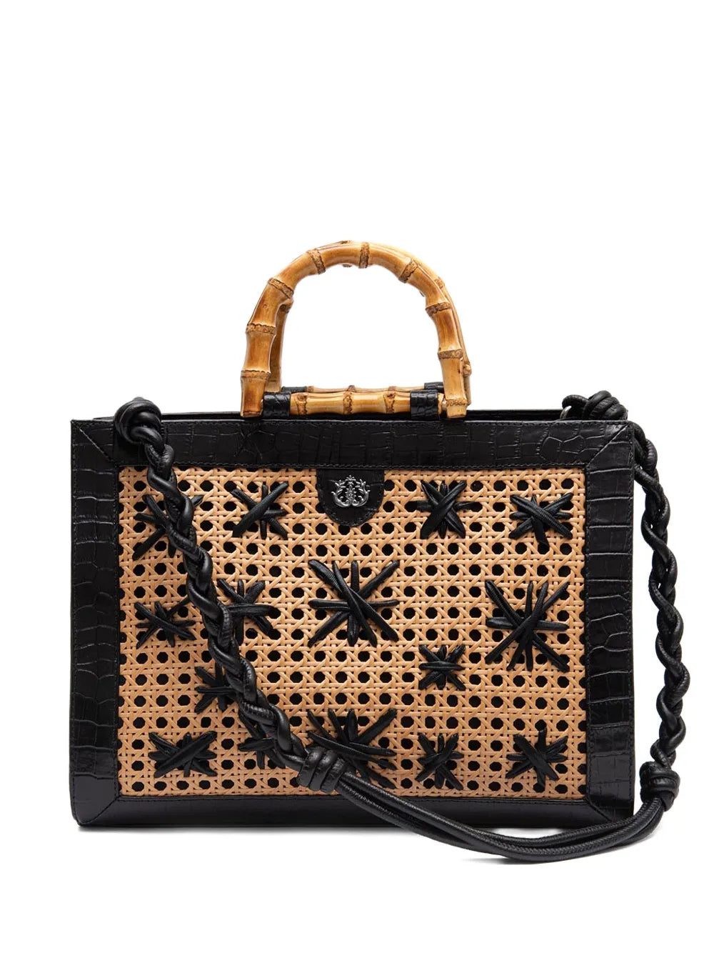 IslaDiana bamboo-handle tote bag