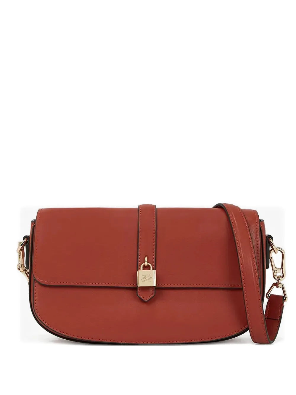 Karl LagerfeldK/Autograph Padlock leather shoulder bag