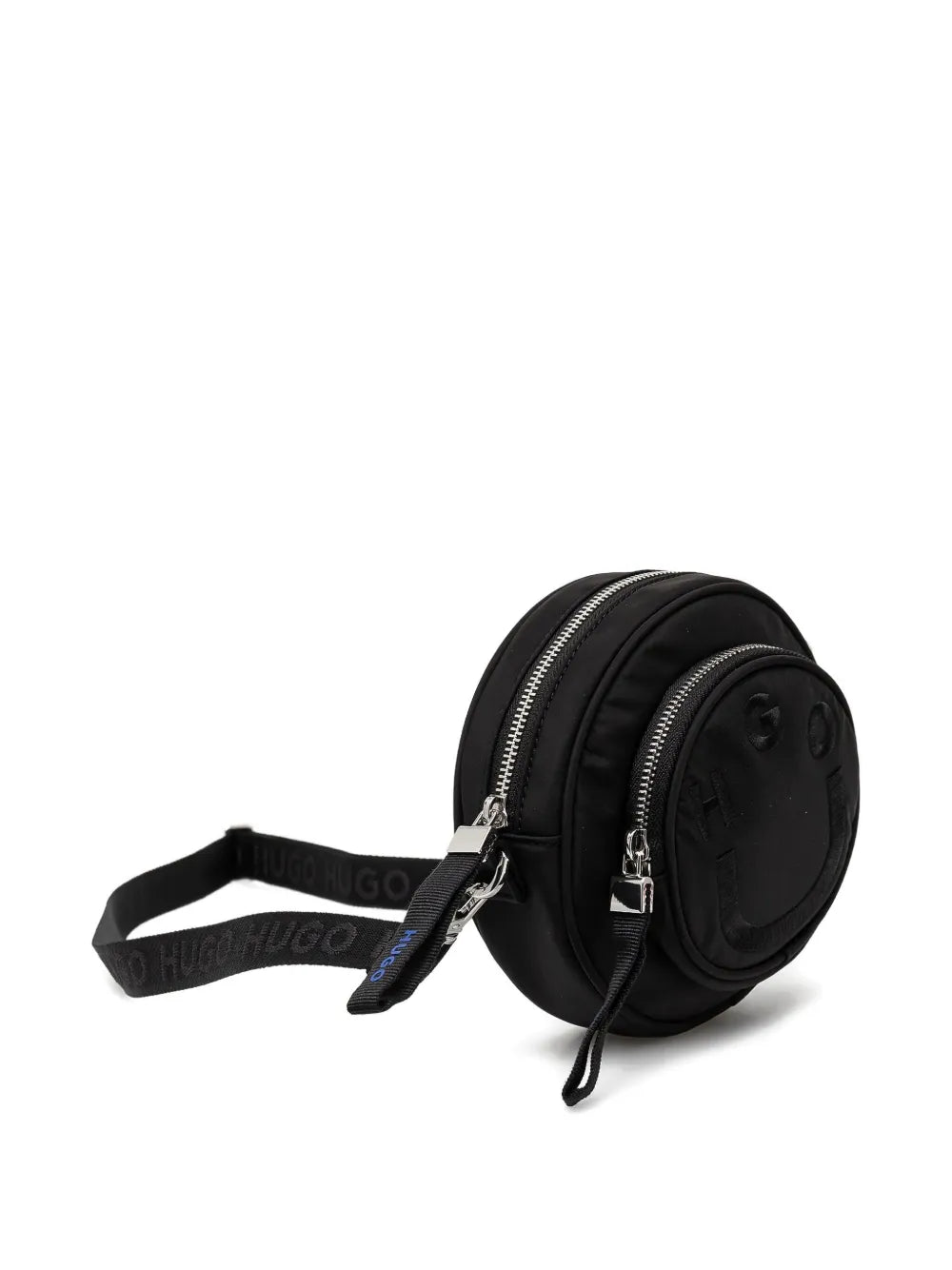 HUGOHappy Hugo logo-embroidered circle mini bag