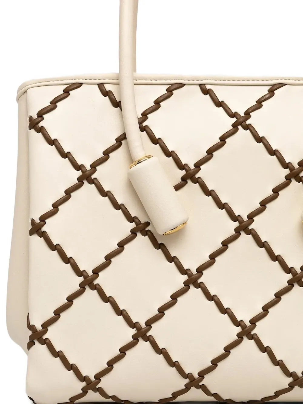 Themoiriamond-pattern tote bag