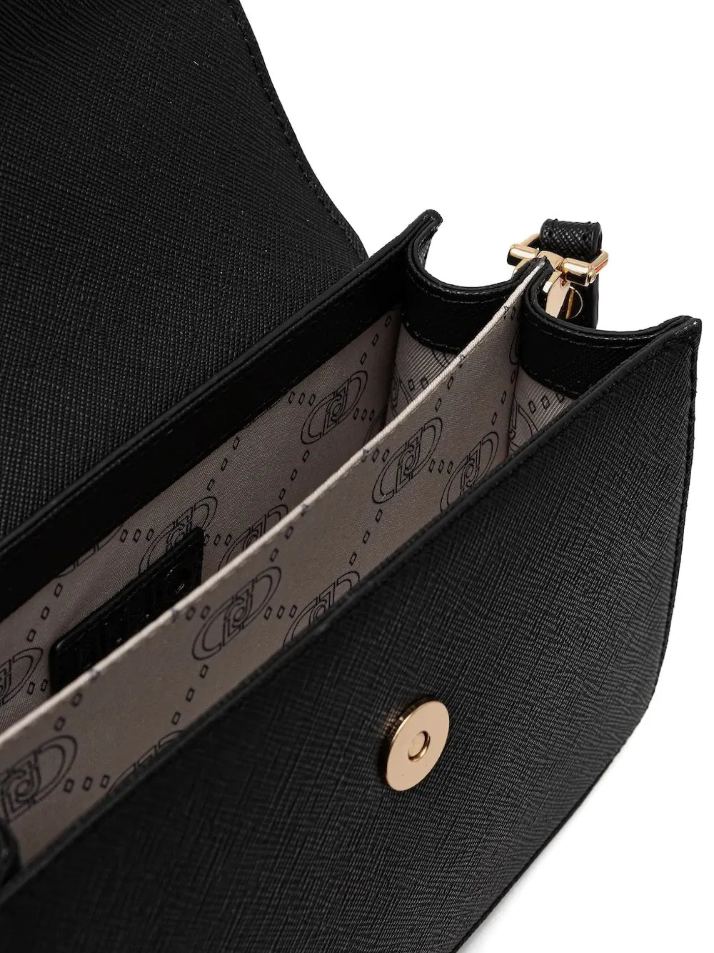 LIU JOlogo-plaque flap crossbody bag