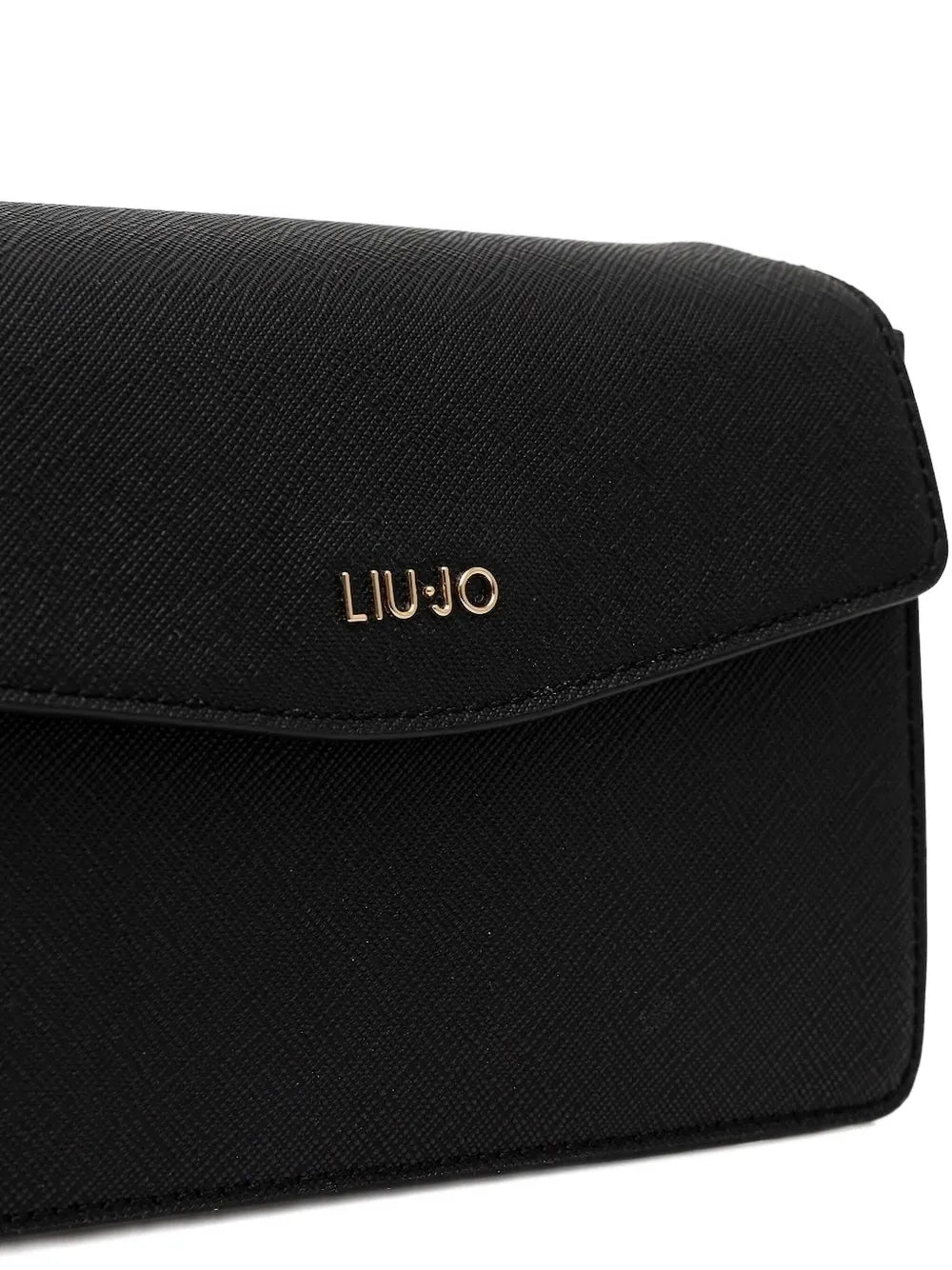 LIU JOlogo-plaque flap crossbody bag