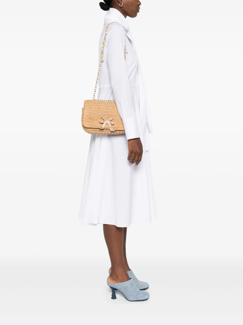 Self-Portraitbow-detail shoulder bag