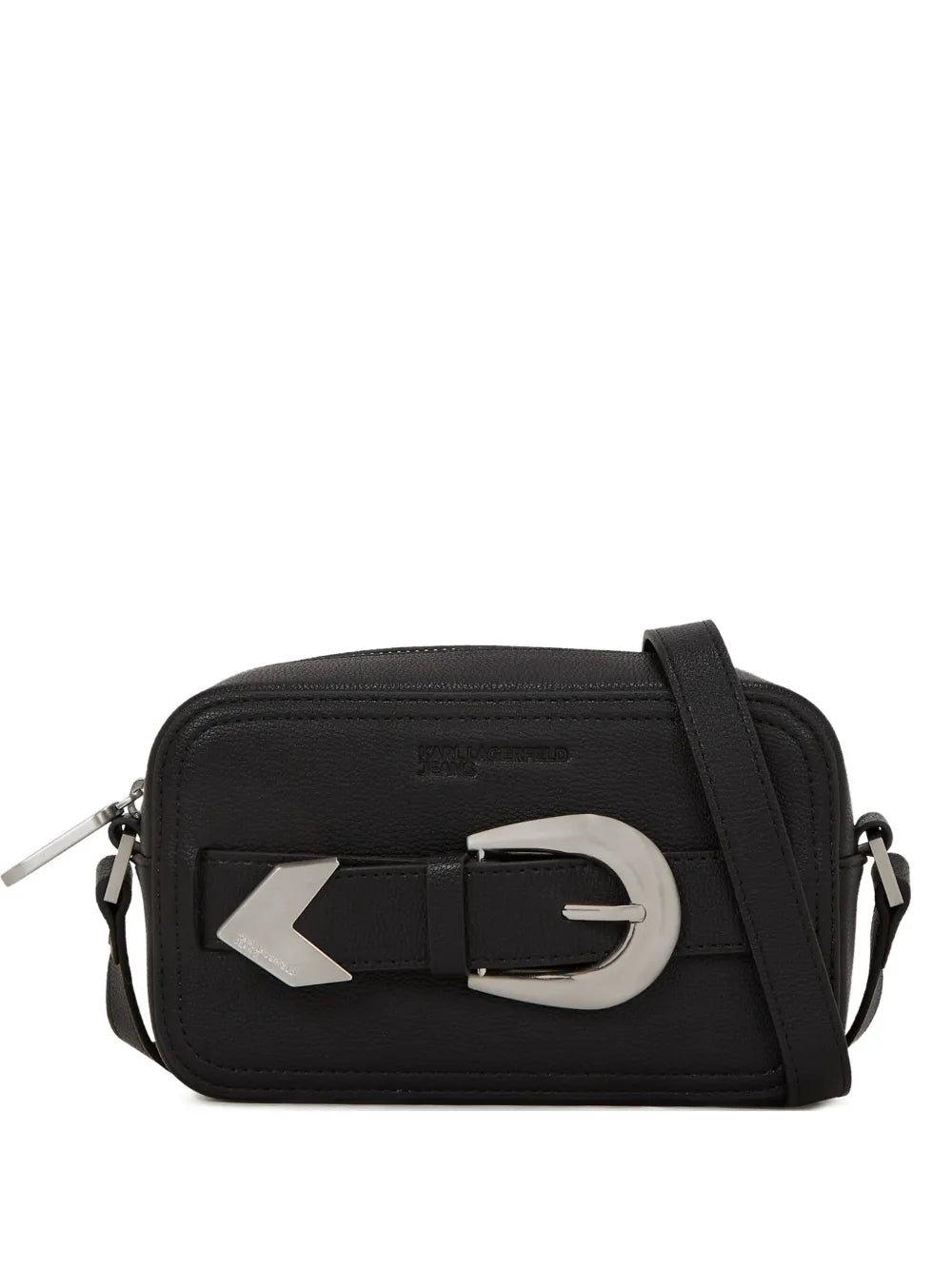Karl Lagerfeld Jeansbuckle-detail crossbody bag