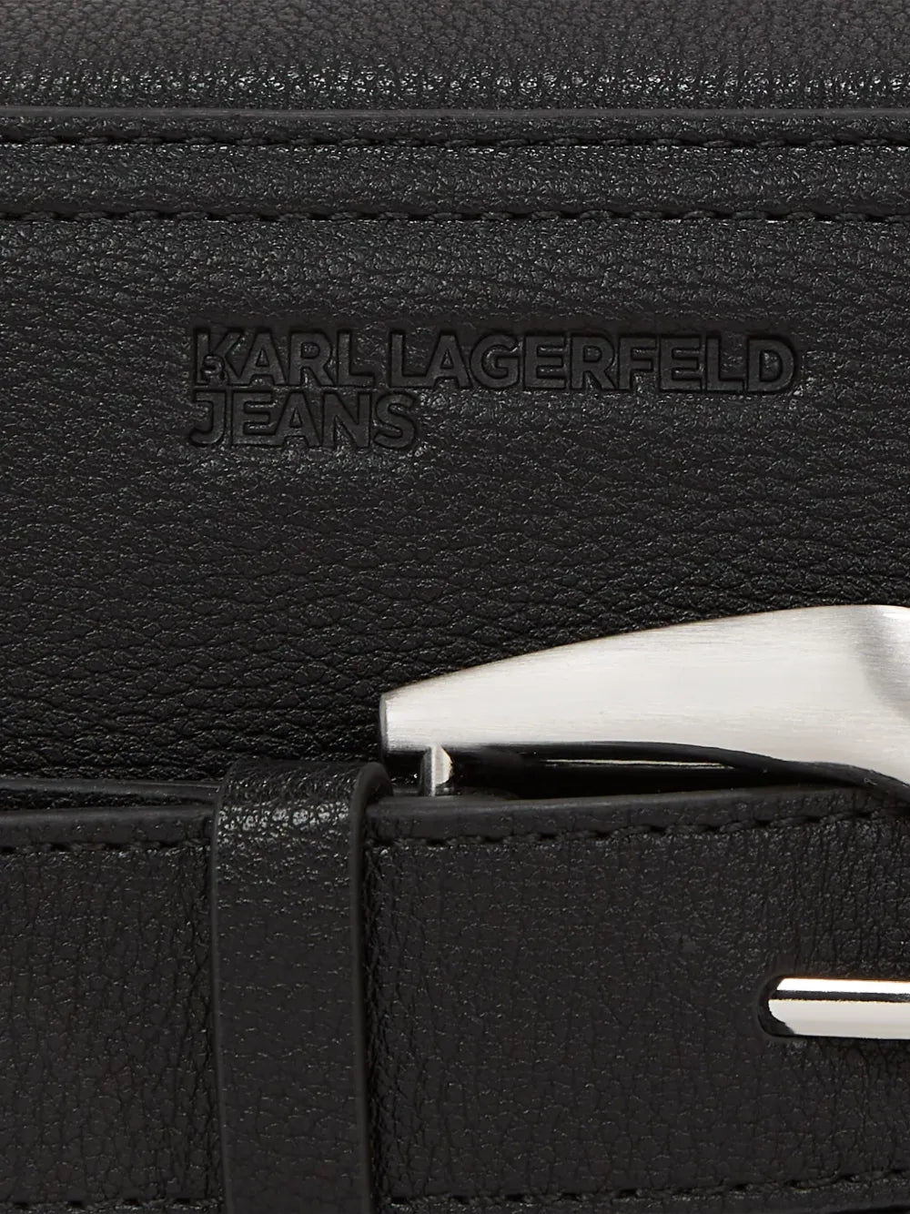 Karl Lagerfeld Jeansbuckle-detail crossbody bag