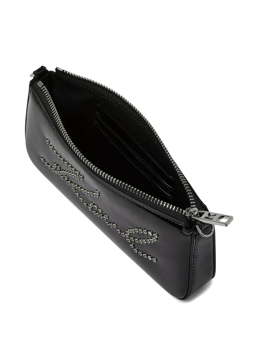 Karl Lagerfeldstud-embellished crossbody pouch
