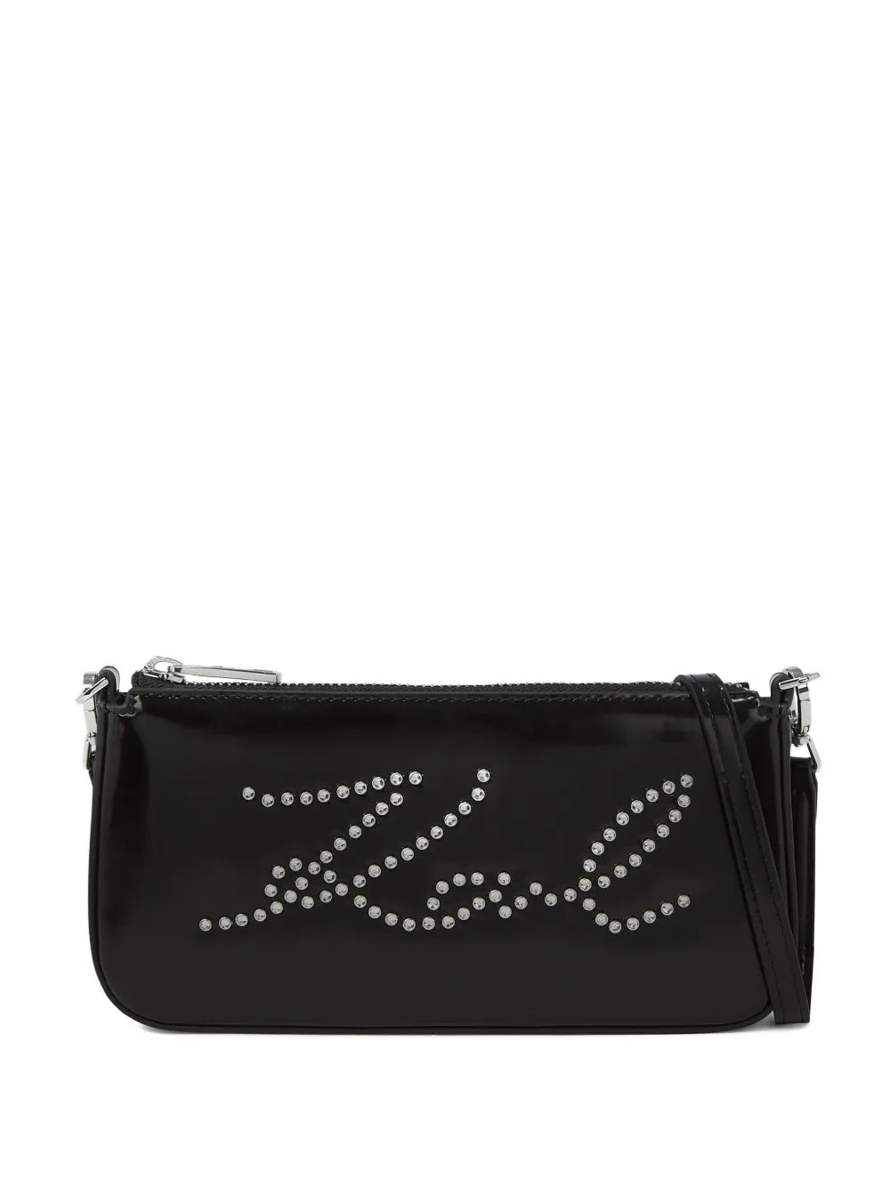 Karl Lagerfeldstud-embellished crossbody pouch
