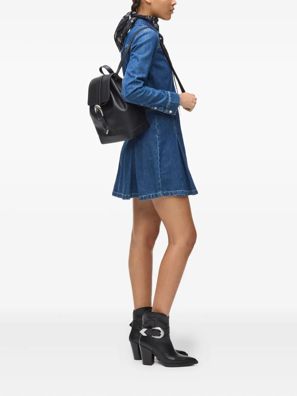 Karl Lagerfeld Jeansbuckle-fastening drawstring backpack