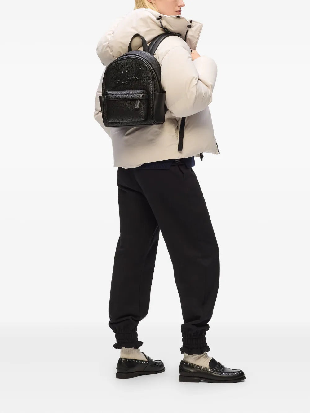 Karl Lagerfeldsmall K/Skuare backpack grainy