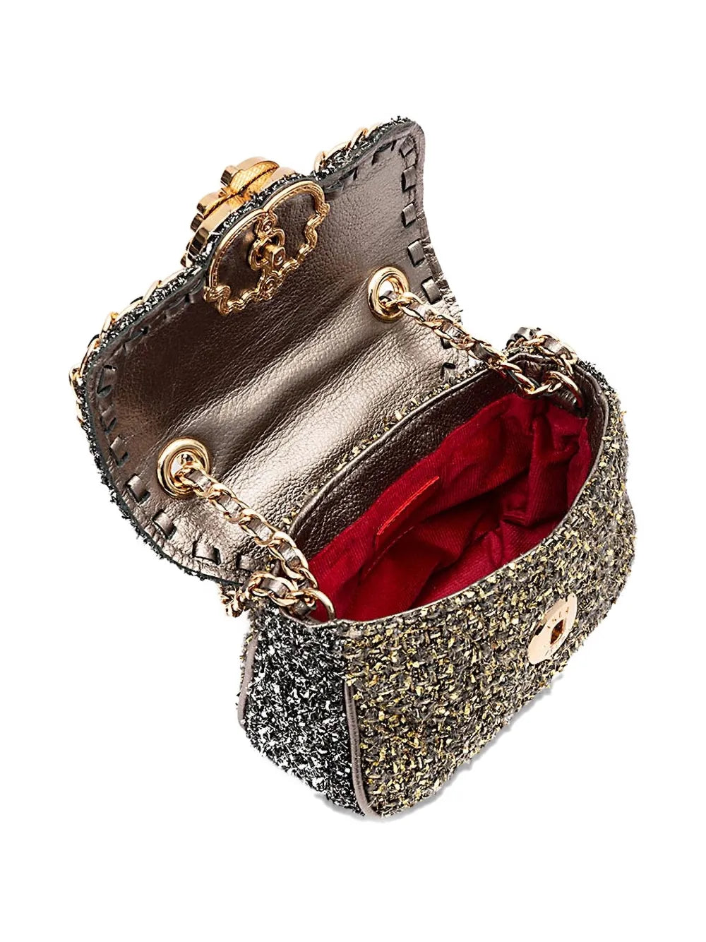 Islatweed chain-embellished shoulder bag