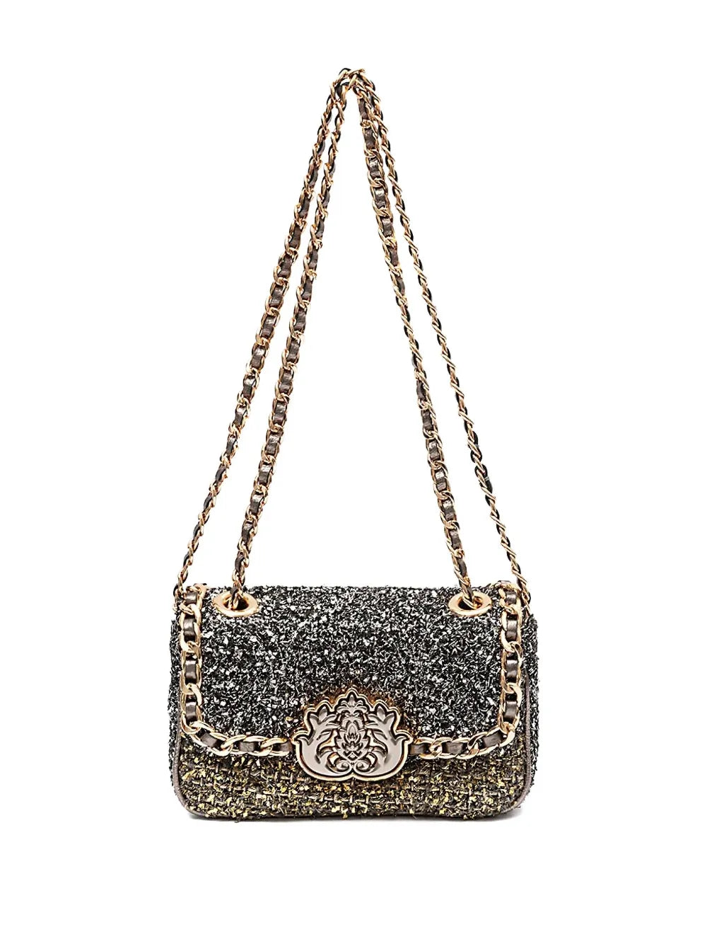 Islatweed chain-embellished shoulder bag
