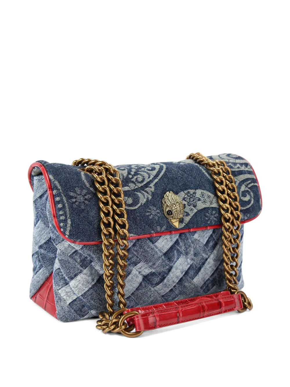 Kurt Geiger LondonKesington woven denim shoulder bag