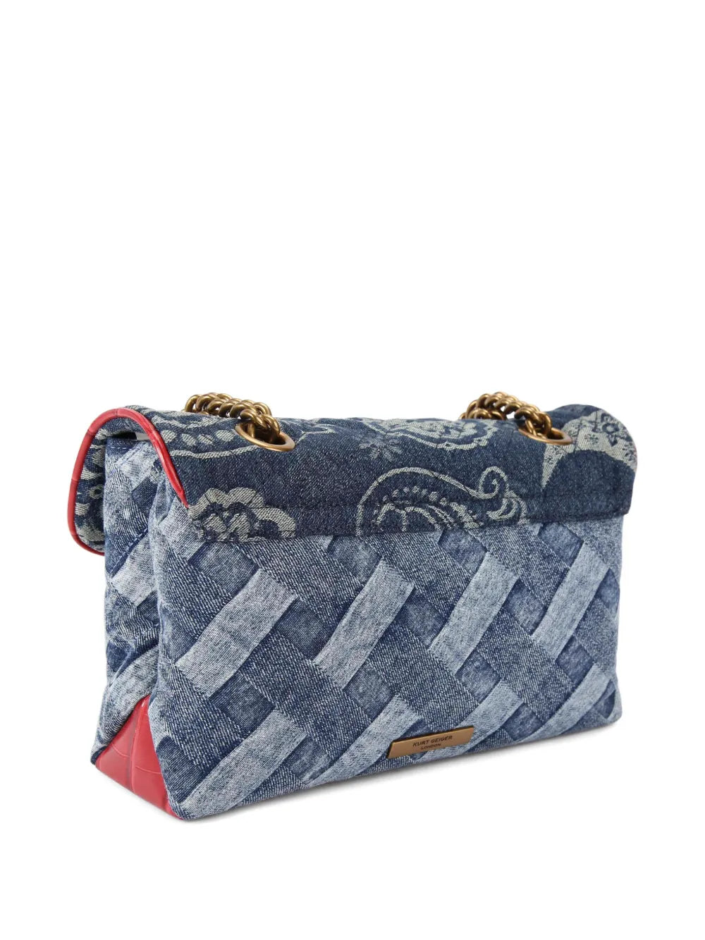 Kurt Geiger LondonKesington woven denim shoulder bag
