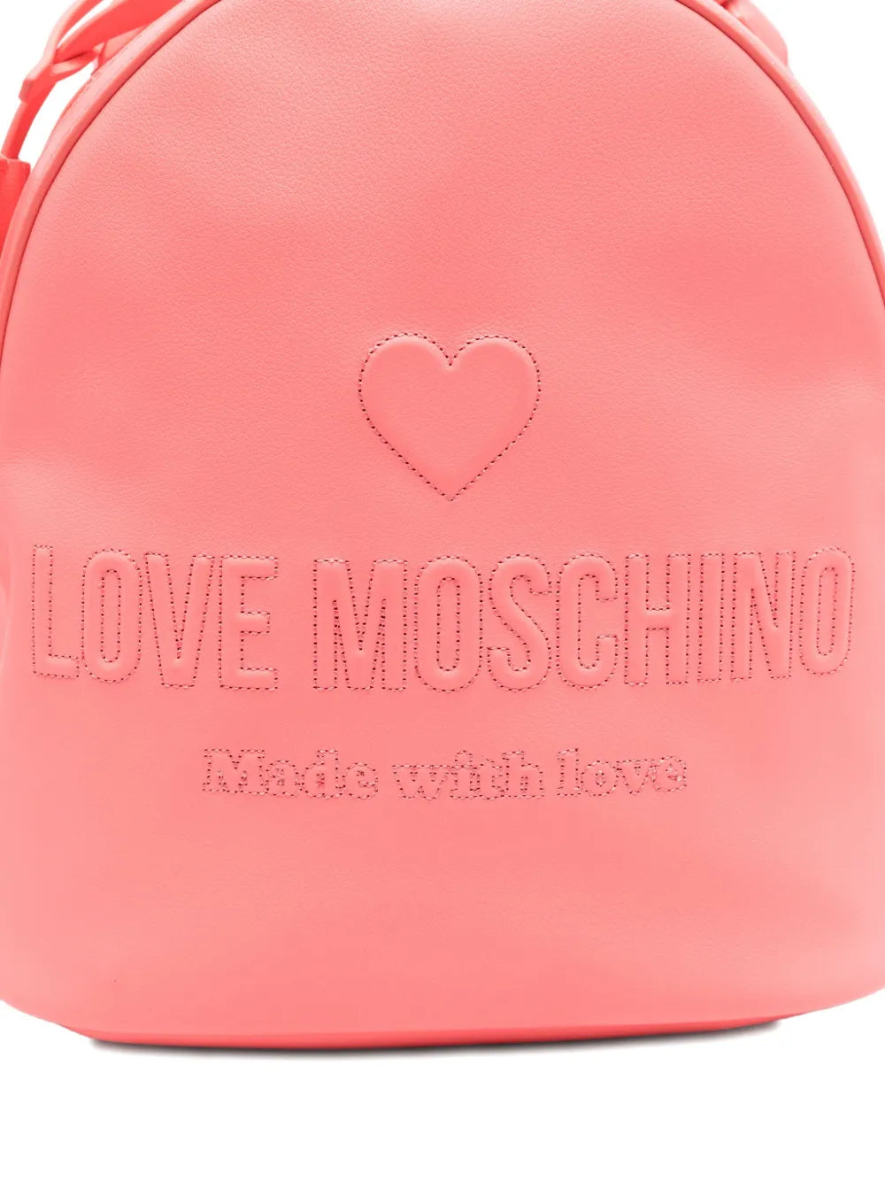 Love Moschinologo-embossed backpack