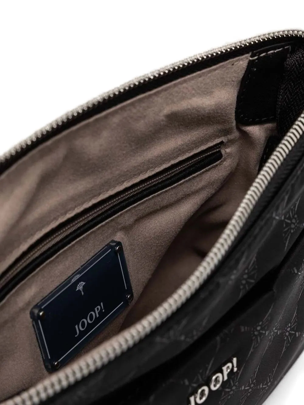 Joop!logo-plaque jacquard crossbody bag