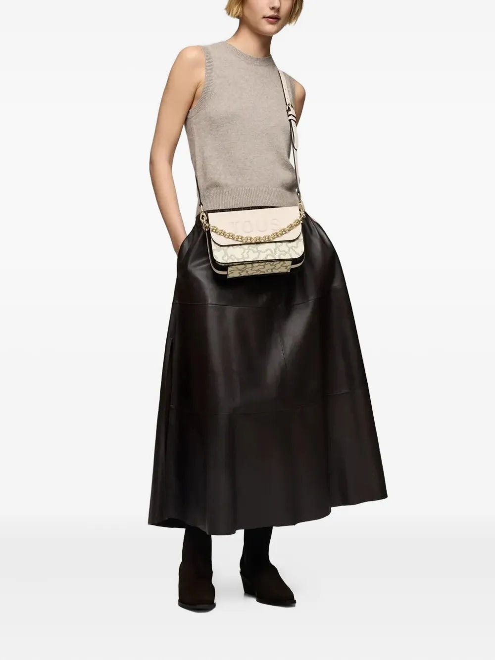 TOUSKaos Icon embossed-logo chain-strap cross-body bag