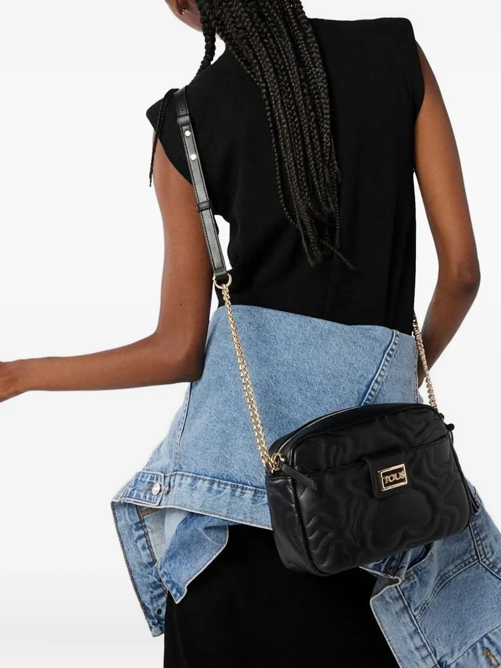 TOUSquilted chain-strap cross body bag