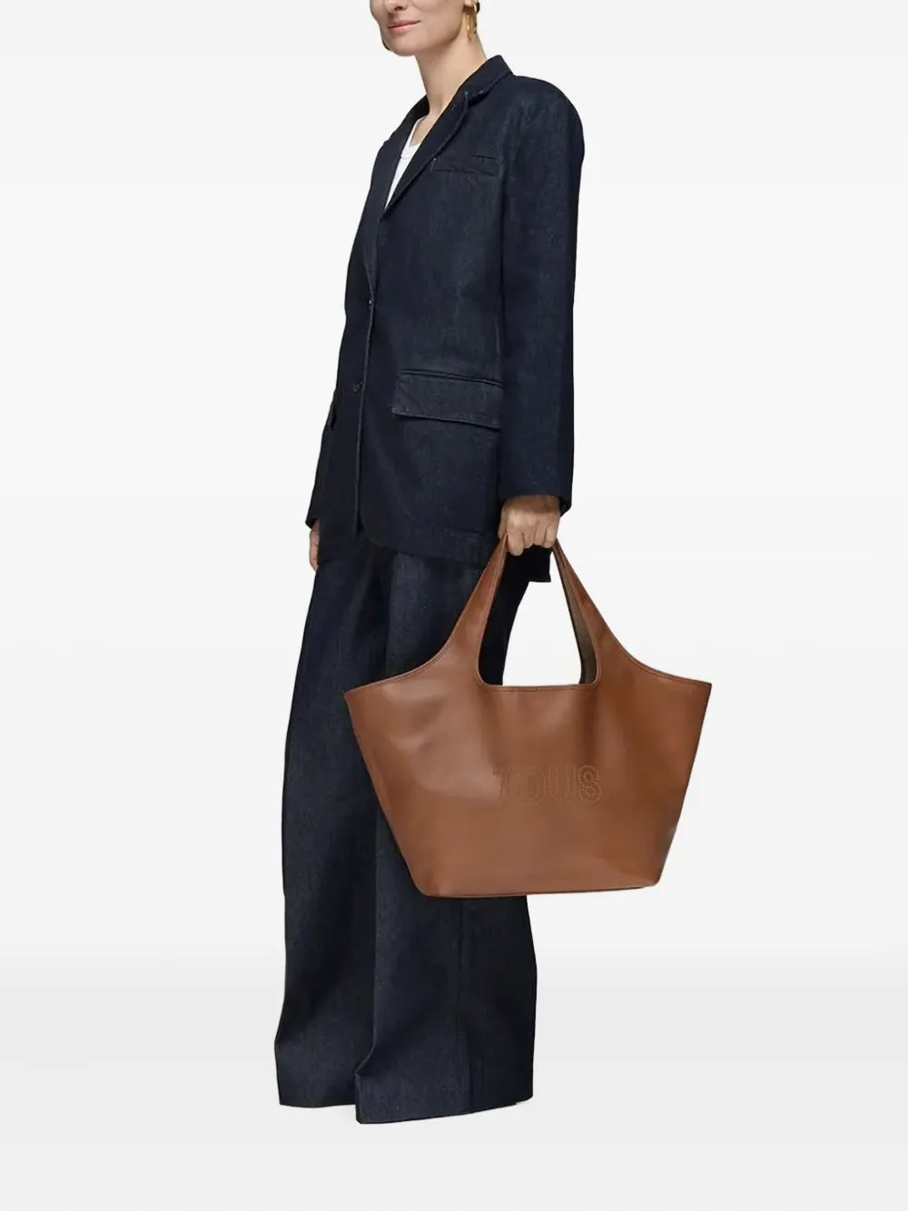 TOUSlarge Lirio logo-detail tote bag