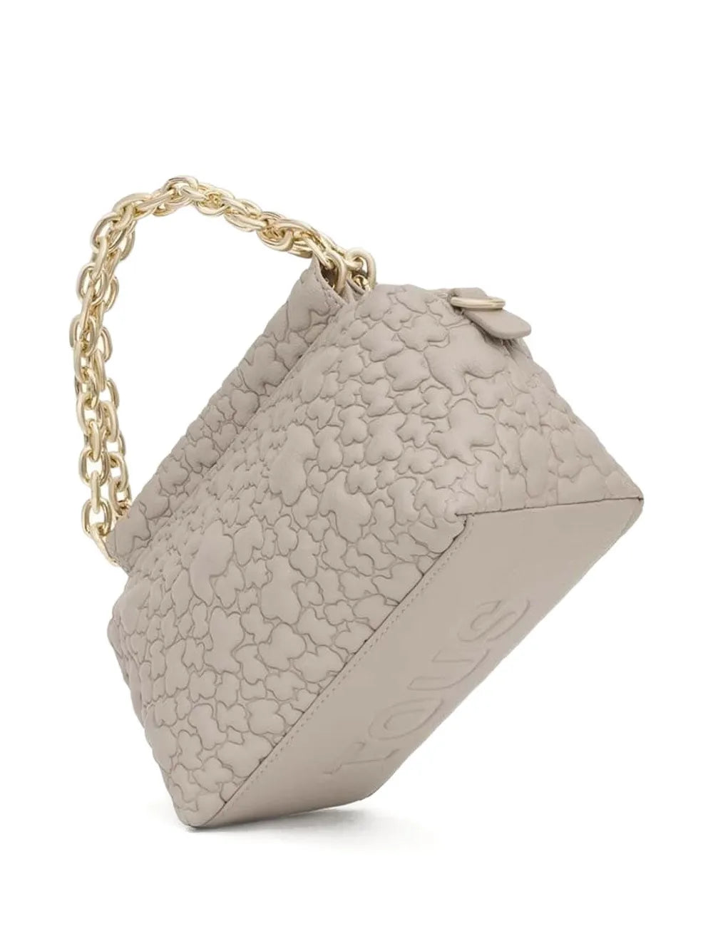 TOUSbear-embossed chain-strap cross-body bag