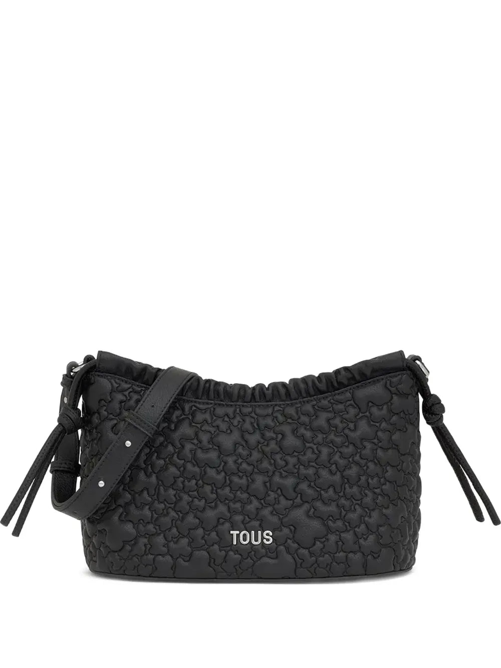 TOUSbear-embossed drawstring cross body bag
