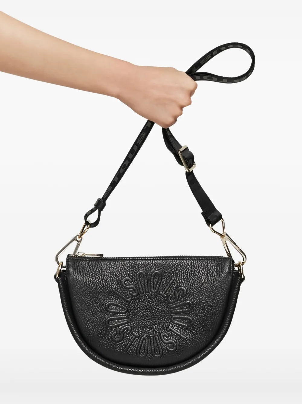 TOUSembossed-logo cross-body bag