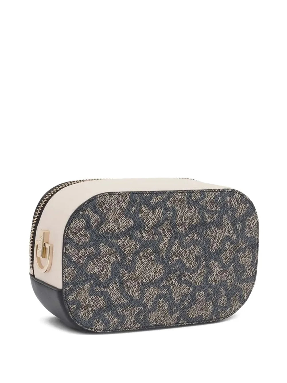 TOUSbear-print zip-top satchel