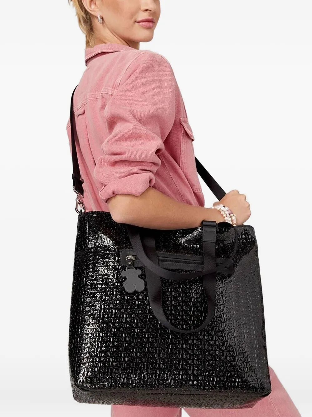 TOUSlogo-pattern tote bag