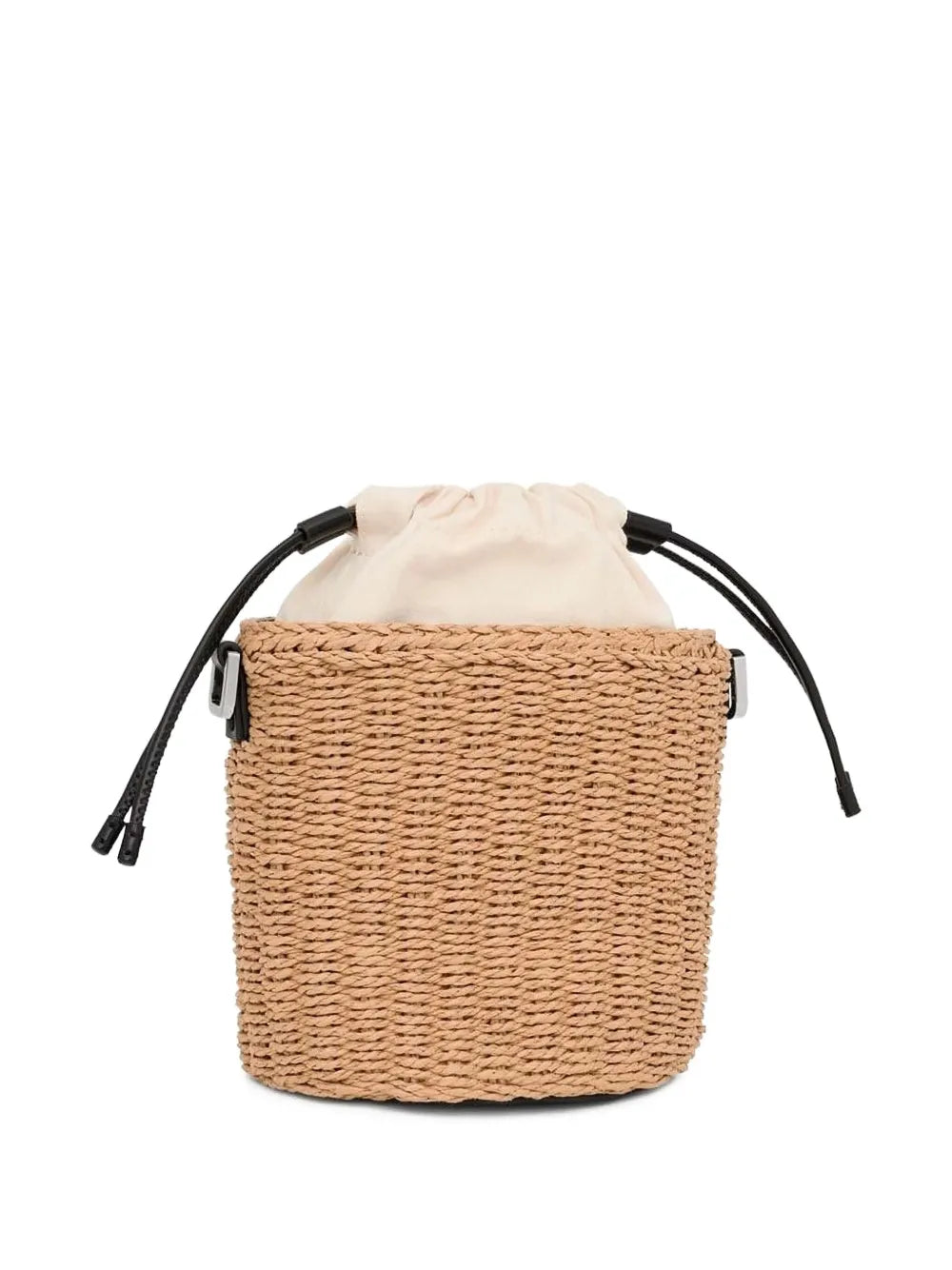 TOUSdrawstring woven bucket bag