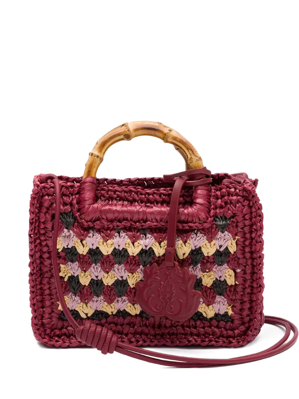 Islabamboo-handle crochet bag