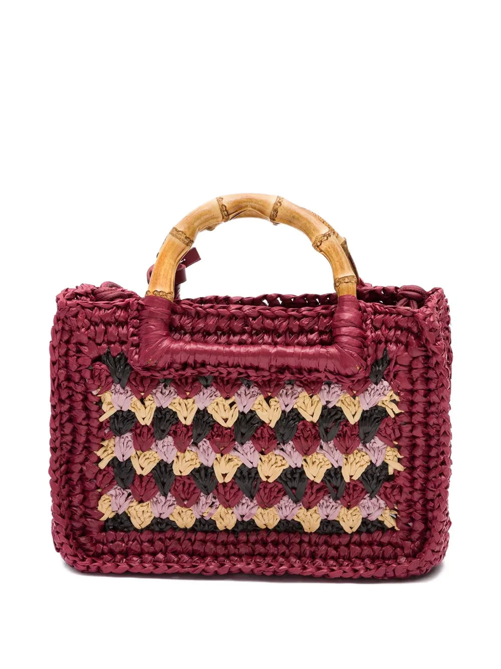 Islabamboo-handle crochet bag