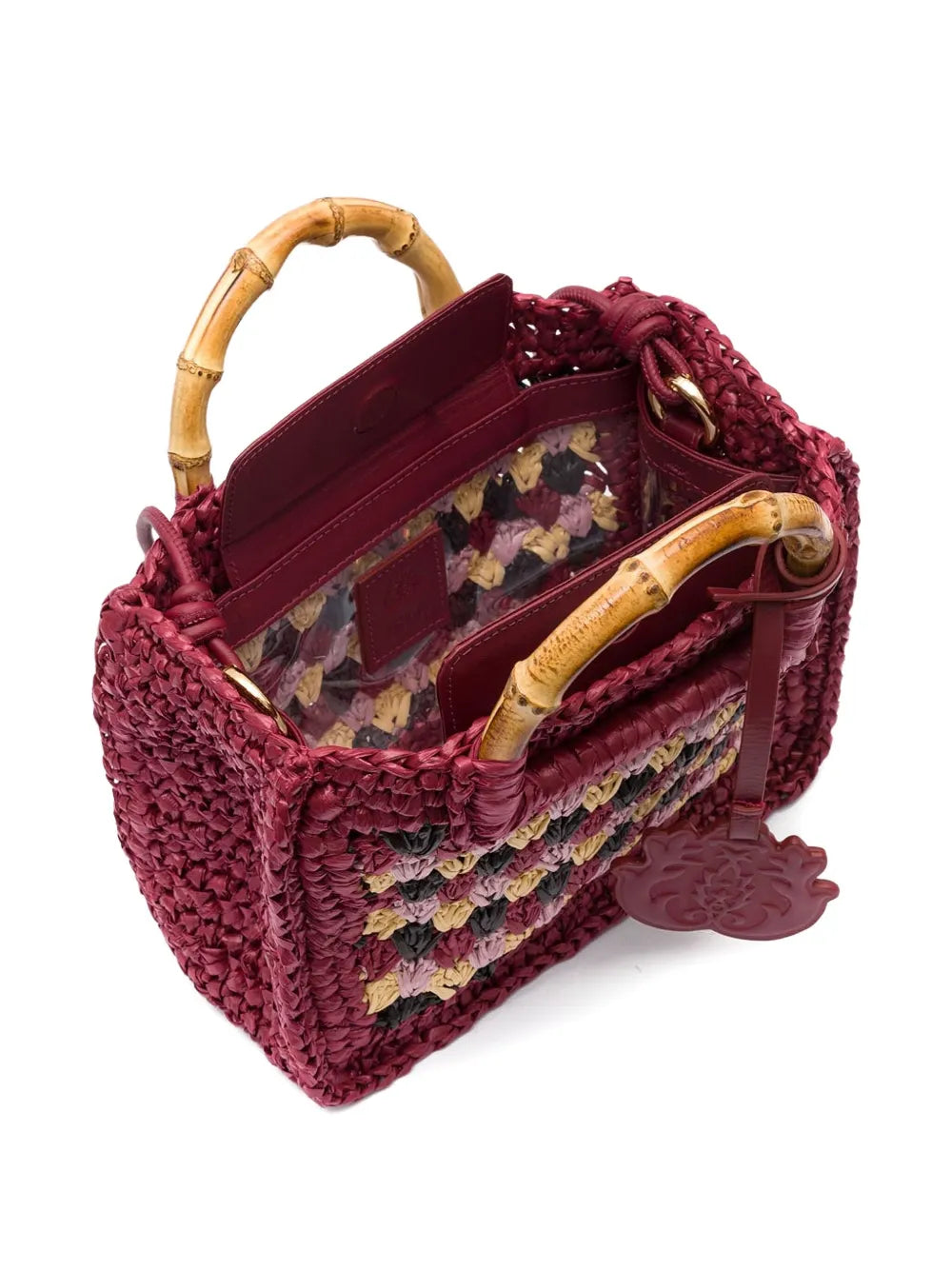 Islabamboo-handle crochet bag